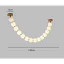 Axyaa Pearl Necklace Pendant Light Exhibition Hall Coffee Shop Bar Duplex Staircase