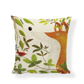 Linen Print Pillowcase 45X45CM Wildlife Collection by Axyaa