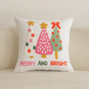 Axyaa Christmas Embroidered Pillowcase Set - 45x45cm