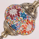 Axyaa Vintage Art Deco Mosaic Glass Table Lamp