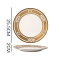 Axyaa Nordic Luxe Court Style Western Food Steak Plate with Dried Fruit