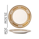 Axyaa Nordic Luxe Court Style Western Food Steak Plate with Dried Fruit