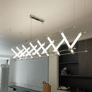Axyaa Steel Bar LED Pendant Lights - Minimalistic Acrylic Dining Room Fixture