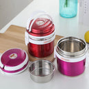 Axyaa Double Wall Stainless Steel Vacuum Thermal Lunch Box - Leakproof Food Container