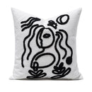 Axyaa Ivory Loop Tufted Plush Pillow Cover - 45x45, Nordic Decorative Cushion for Home