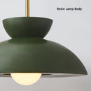 Axyaa Nordic Bowl Cream LED Chandelier for Modern Wabi Sabi Decor