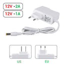 Axyaa Power Supply Adapter 12V 1A 2A 3A Charger EU US Plug 5.5mm 2.1-2.5mm