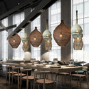 Axyaa Mesh Pendant Light: Modern Irregular Shapes, E27 Kitchen Island Suspension Lighting