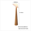 Axyaa Black Wood Large Floor Lamp: Wooden Standard Light for Living Room, Sofa Stand Lighting
