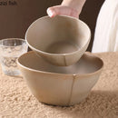 Axyaa Handmade Rough Pottery Irregular Bowl Set for Molecular Cuisine Tableware