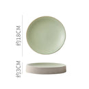 Axyaa Round Ceramic Plate Set for Stylish Dining Experience