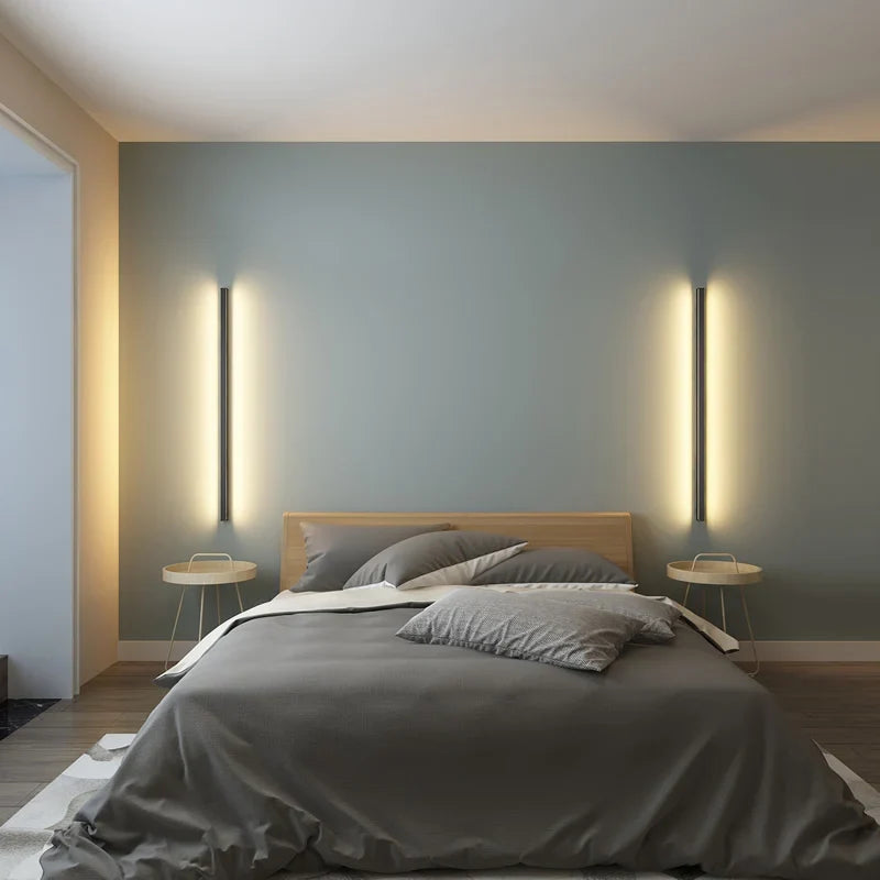 Axyaa Nordic Long Wall Lamp: Modern LED Indoor Lighting Fixtures