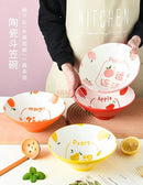 Axyaa Ceramic Noodles Soup Bowl Microwave Safe Large Rice Bowl