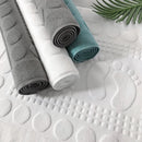 Axyaa White Cotton Bathroom Mat - Non-slip, Water Absorbent, 50*80cm