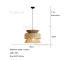 Axyaa Handmade Hemp Rope Pendant Light For Restaurant Bar Cafe Vintage Chandelier