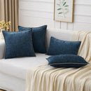 Axyaa Chenille Cushion Cover 45x45CM: Luxury Velvet Pillow for Sofa & Living Room