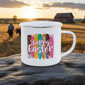 Axyaa Cute Rabbit Enamel Mug for Charming Breakfasts and Outdoor Adventure