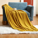 Axyaa Nordic Christmas Blanket: Light Luxury Knitted Throw for Bed or Sofa