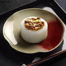 Axyaa Ceramic Flower Shape Plate Set for Molecular Cuisine Tableware