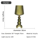 Axyaa Acrylic Retro Floor Lamp - Elegant Wine Glass Design