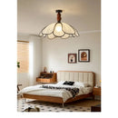 Axyaa Vintage Rattan Chandelier Light for Dining Room Bedroom