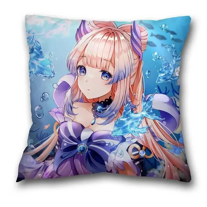 Genshin Impact Axyaa Pillow Cases - Klee Xiao Venti Hutao Anime Printed Pillowcases