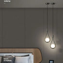 Axyaa Copper LED Pendant Lamps with 7w G9 Bulb - Bedroom Chandelier Hanging Lighting