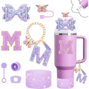 Axyaa Cup Set: Straw Topper, Boot, Stoppers, Handle Charms, Sticker for 30oz 40oz Tumbler