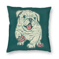 Axyaa Cute English Bulldog Floor Pillowcase for Home Decor