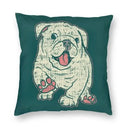 Axyaa Cute English Bulldog Floor Pillowcase for Home Decor