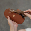 Axyaa Fashion PU Leather Glasses Case Women Hanging Sunglasses Box Bag