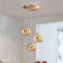 Axyaa Glass Chandelier: Stylish Nordic Pendant Light for Dining Room and Bedroom