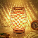Axyaa Bamboo Study Table Lamp Bedside Japanese Style Warm Decoration