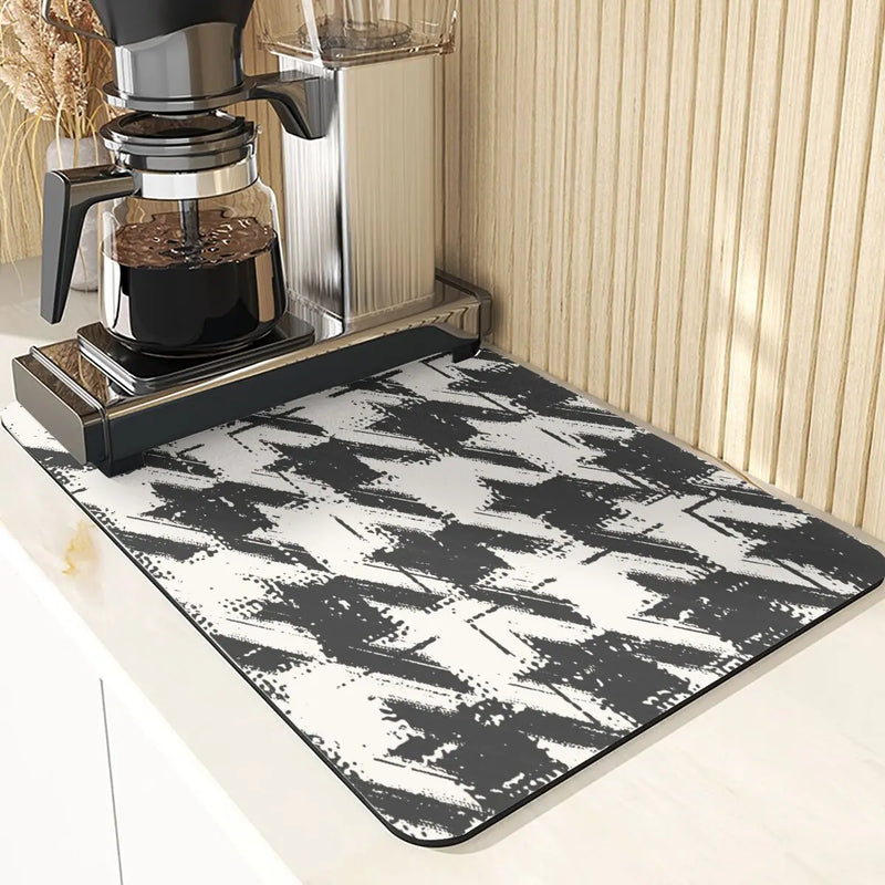 Axyaa Lattice Pattern Diatomaceous Earth Table Mat Set