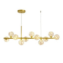 Axyaa Nordic Sky Chandelier: Modern LED Gold Magic Bean Bubble Lamp