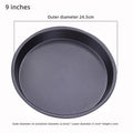 Axyaa Non-Stick Carbon Steel Pizza Pan Deep Dish Tray Set