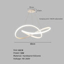 Axyaa Nordic LED Ceiling Chandelier for Dining & Living Room