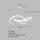 Nordic LED Ceiling Chandelier for Dining Room by Axyaa