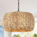 Axyaa Wabi Sabi Rattan Pendant Chandelier 5-Light Fixture for Home Decor