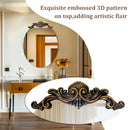 Axyaa Baroque Decor Oval Wall Mirror 70/80/90cm for Bathroom Bedroom Hallway