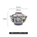 Axyaa Japanese Ceramic Lidded Soup Bowl for Restaurant Molecular Cuisine