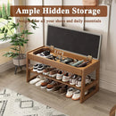Axyaa 2-Tier Shoe Rack Bench, Modern Design, 550lbs Capacity