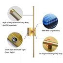 Axyaa LED Makeup Wall Lamp Black Gold Remote Control Indoor Lights