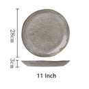 Axyaa Retro Gray Ceramic Dinnerware Set