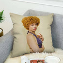 Axyaa Decorative Pillow Covers 40x40 50x50 45*45 - Ice Spice Design for Bed & Sofa