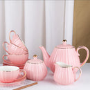 Axya European Style White Bone Teaware Set for Coffee & Afternoon Tea