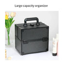 Axyaa Aluminum Train Case: Professional Makeup & Tool Storage, Portable & Spacious