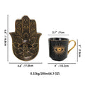 Axyaa Nordic Ceramic Espresso Cup and Saucer Set - 200ML