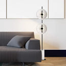 Axyaa Minimalist White Marble Floor Lamp for Home and Hotel Decor