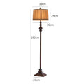 Axyaa Vintage Retro Floor Lamp with Remote Control for Bedroom Living Room